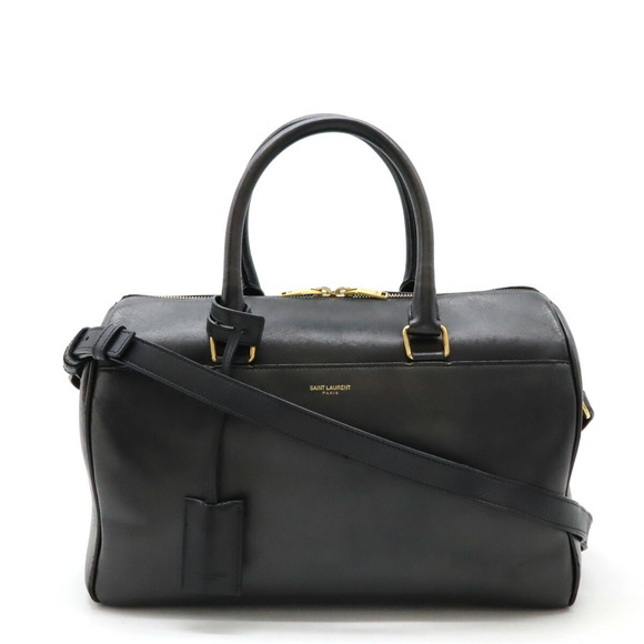 Saint Laurent Classic Duffle 6 Handbag Leather Black - Picture 1 of 9